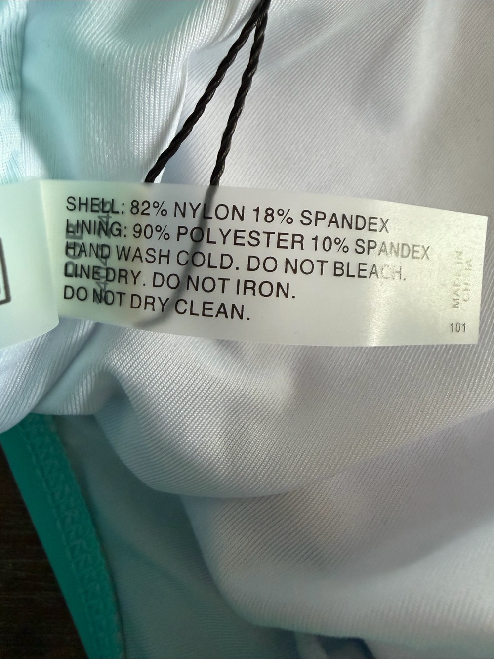DACI Teal Twist Wrap Front Bikini Swim Top XL NWT Lace Up Size Beach Summer Pool - Picture 10 of 11